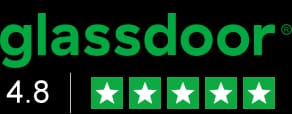 Logo e avaliação da Neoway na Glassdoor Logo da Glassdoor com a avaliação da Neoway nesse site.